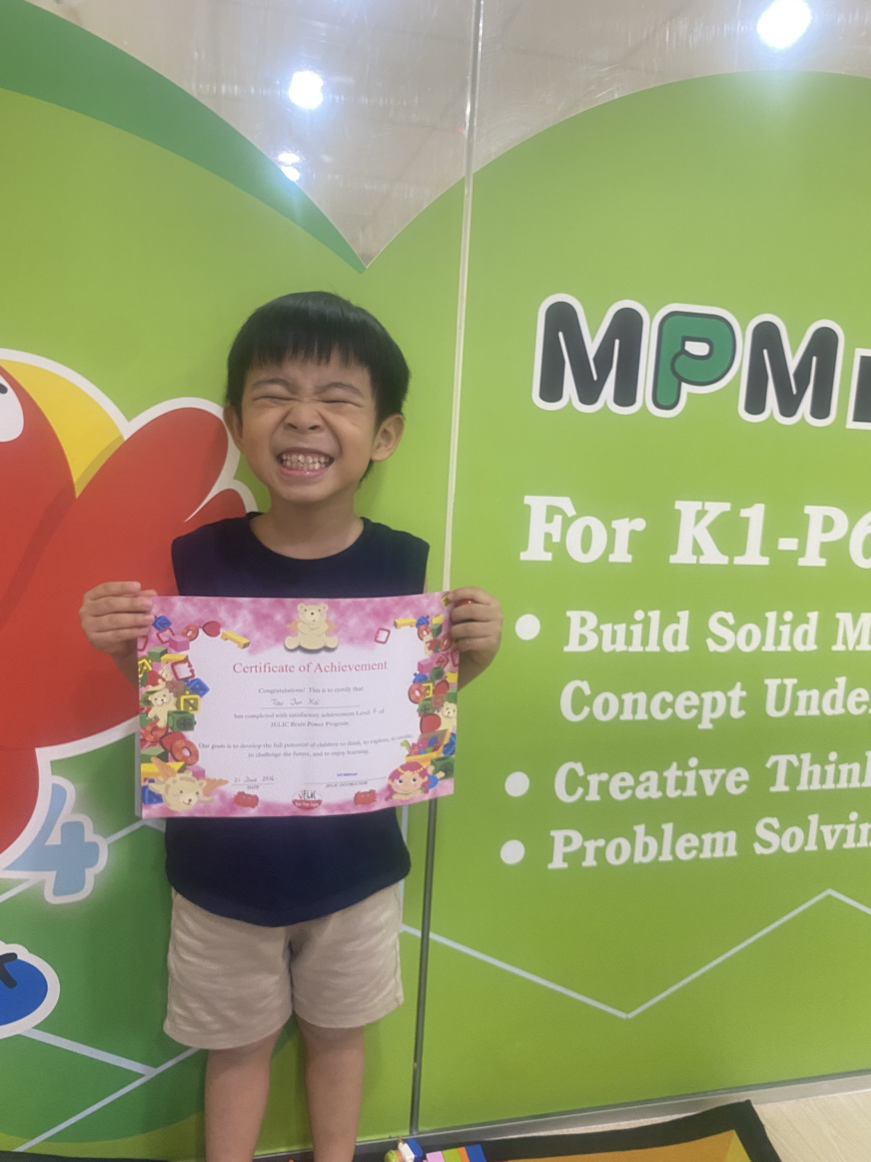 JELIC student achievement certificate - jelic cert3
